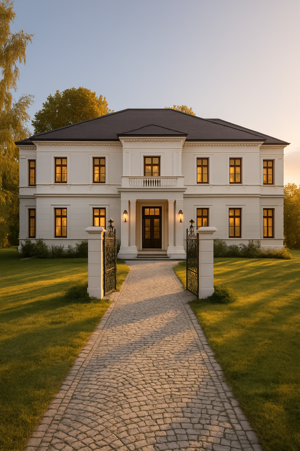 Dwór Sienno (Heuershof) – elewacja dworu