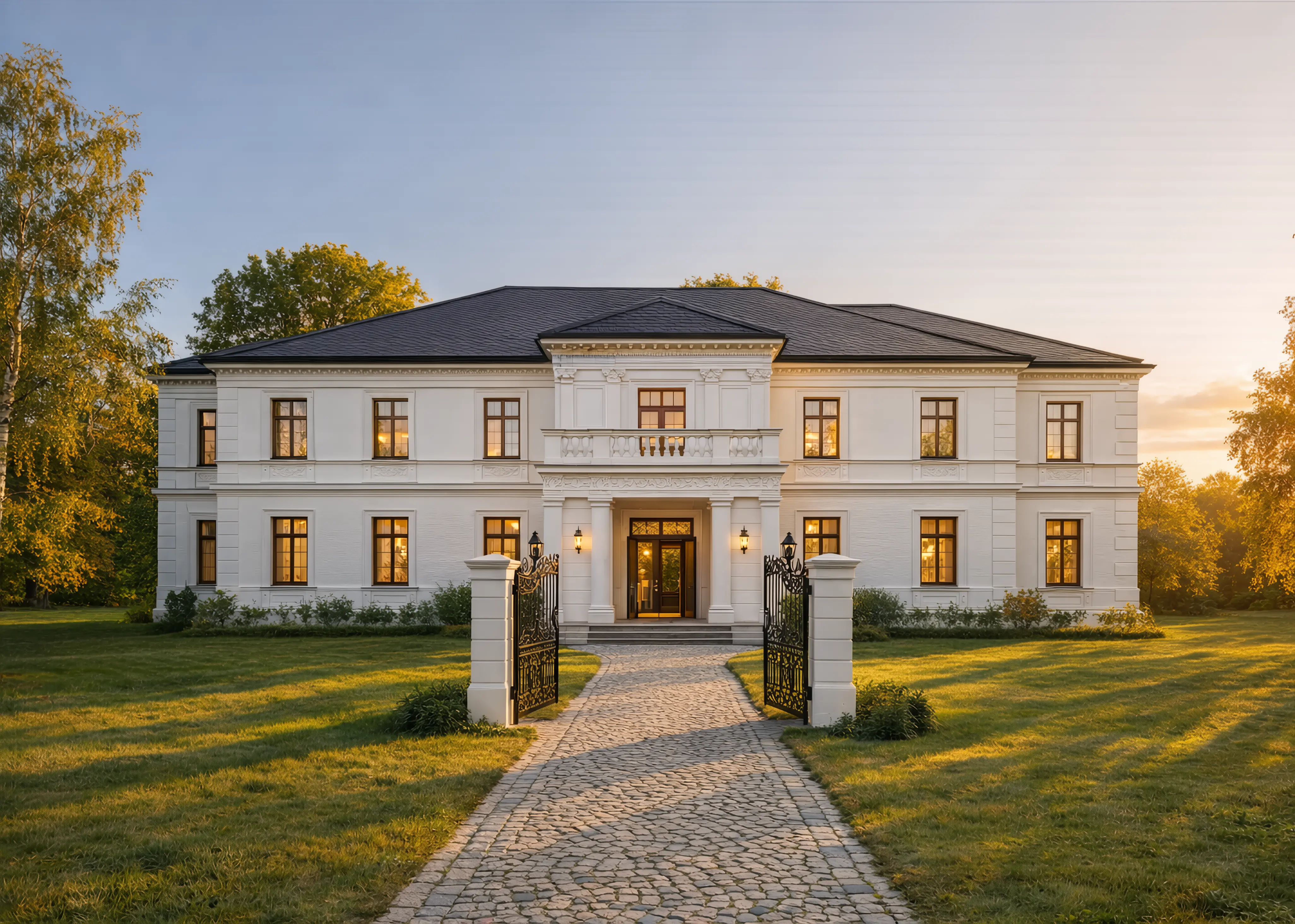 Dwór Sienno (Heuershof) – elewacja dworu